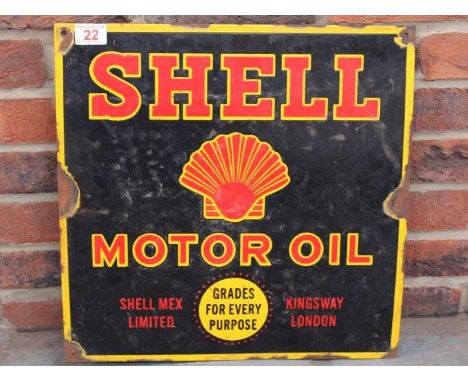 Shell Motor Oil Enamel SignMake: Contact AuctioneerModel: Contact AuctioneerYear: 0Mileage: 0VIN: Contact AuctioneerConfigura