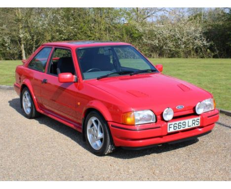 1988 Ford Escort RS TurboMake: Ford Model: Escort RS TurboYear: 1988Mileage: 76429VIN: WF0BXXGCABJK01856Configuration: Right 