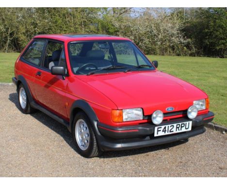 1989 Ford Fiesta XR2 Make: Ford Model: Fiesta XR2Year: 1989Mileage: 58083VIN: SFABXXBAFBJL01562Configuration: Right Hand Driv