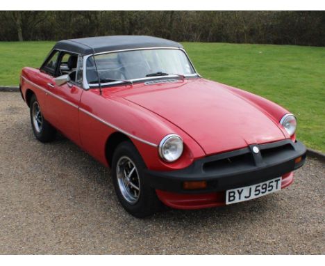 1979 MG B RoadsterMake: MGModel: B RoadsterYear: 1979Mileage: 0VIN: GHN5480823GConfiguration: Right Hand DriveRegistration: B