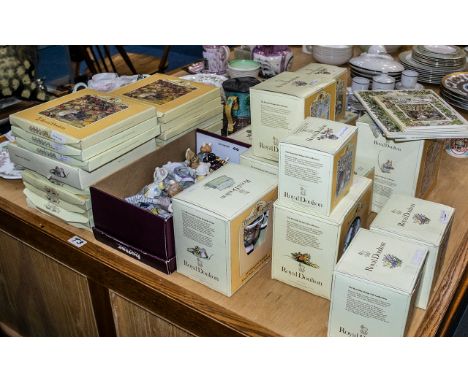 Large Collection of Royal Doulton Brambly Hedge, comprising figures  Dusty Dogwood, Primrose Woodmouse, Mrs Toadflax, Mr Toad