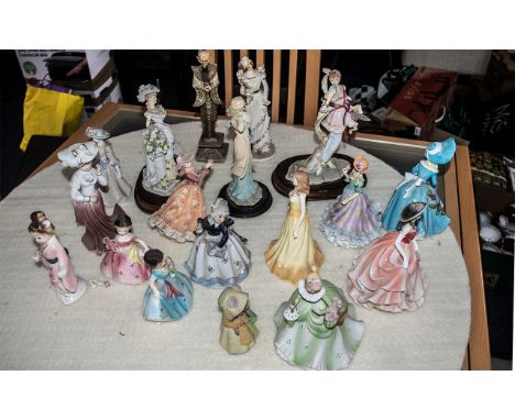 Collection of 18 Lady Figurines, comprising Leonardo Collection 'Constance', 'Christine', 'Belle of the Ball' and 'Summer Day