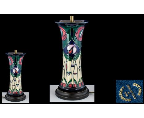 Moorcroft - Modern Large and Impressive Charles Rennie Mackintosh Design - Tribute Lamp Base. Modern Design by Rachel Bishop.