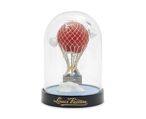 Louis Vuitton: a Malle Aero Globe2013Hot air balloon design in glass domeCondition Grade A8cm wide, 12cm high, includes bookl