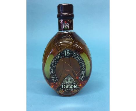 A bottle of Dimple 15 Year Old Scotch Whiskey, 70cl
