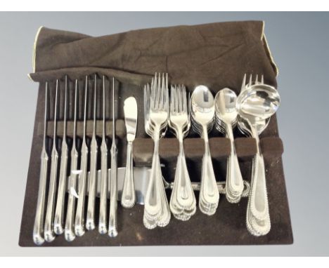 A silver plated cutlery service 