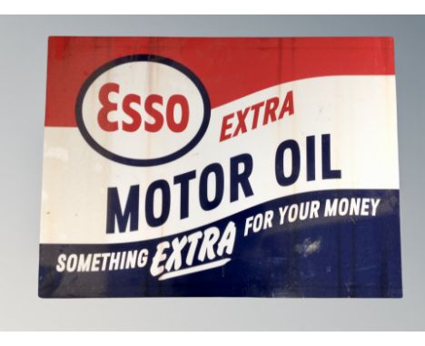 A reproduction Esso motor oil sign 