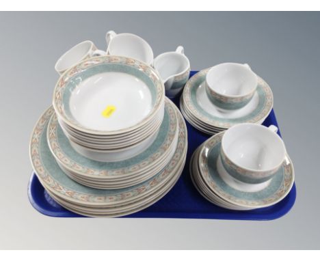 Thirty five pieces of Wedgwood Aztec tea and dinner china 