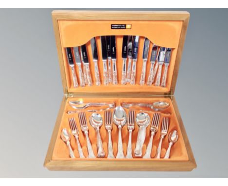 A canteen of Webber and Hill stainless steel cutlery 