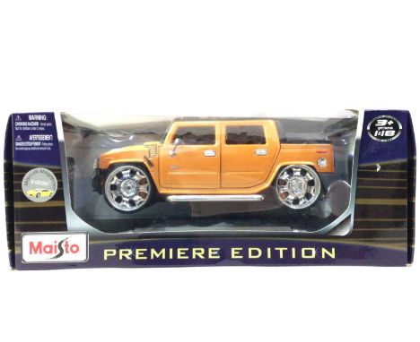 MAISTO, PREMIERE EDITION 1:18 SCALE MODEL Hummer Hx Concept, boxed