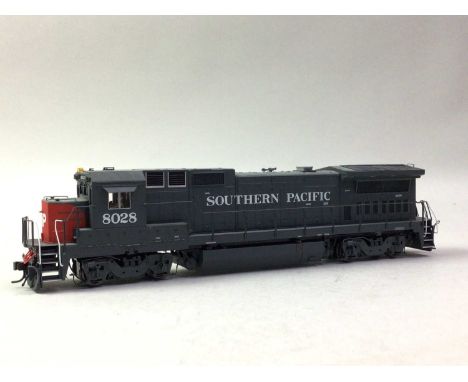 MODEL RAILWAY, NINE US LOCOMOTIVES including Southern Pacific, Union Pacific and Cotton Belt, four branded Life-Like, loose