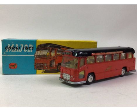 CORGI TOYS, NO. 1120, MIDLAND RED MOTORWAR EXPRESS COACH red with black roof and original detailing, boxed