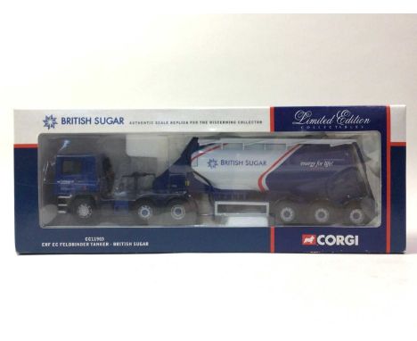 CORGI, CC11903 & CC12212 ERF EC British Sugar and Scania 4 Series W. H. Malcolm Ltd, boxed
