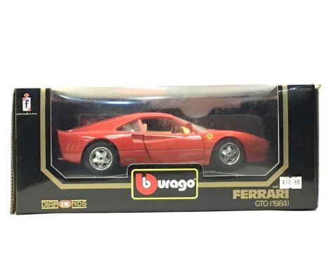 BURAGO, TWO 1:18 SCALE MODELS Ferrari GTO (1984) and Ferrari 456 GT (1992), boxed