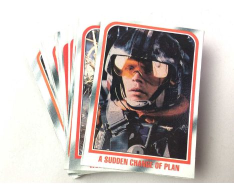 TOPPS FOR STAR WARS, COLLECTION OF TRADING CARDS, comprising Empire Strikes Back (x2), Return of the Jedi (x2) and Revenge of
