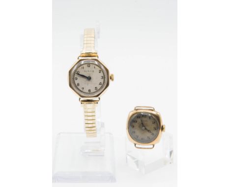 A LADY'S ROLEX BRACELET WATCH AND A COLLINGWOOD WATCH. Rolex. Circular Ivory dial with black arabic indices and hands in an o