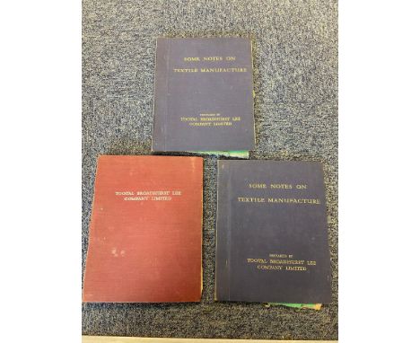 Two 2nd edition [April 1949] Some Notes on Textile Manufactures prepared by Total Broadhurst Lee Company Limited and Tootal B