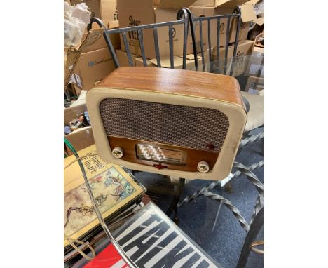 A Vintage valve radio 