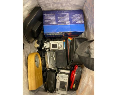 A Selection of digital and vintage cameras 