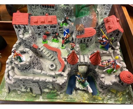 A Vintage Britain's Fort play set with various Britain's figures 