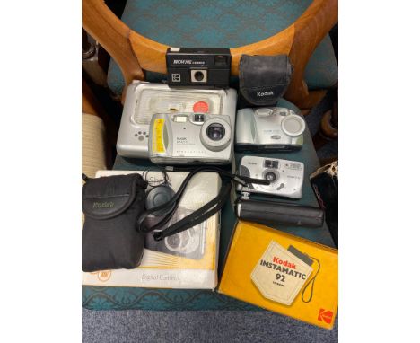 A Selection of vintage Kodak cameras and printer. 