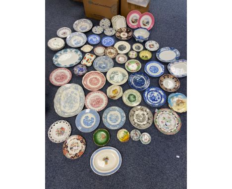 A Large collection of antique and vintage cabinet/ wall and tea plates. 