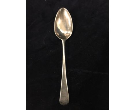Georgian silver serving spoon marked London 1808. 