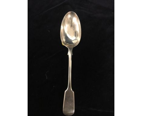Victorian silver serving spoon marked London 1842.  55.8gms