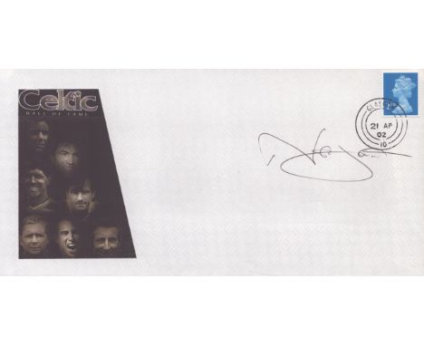 Football Celtic Neil Lennon Hall of Fame 2002 cover Glasgow Pmk.  Good condition. All autographs come with a Certificate of A