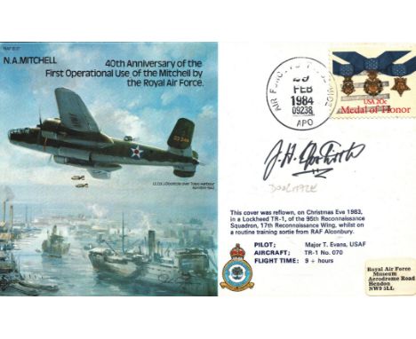 Jimmy Doolittle signed 1983 Mitchell Bomber cover. Doolittle was an American military general & aviation pioneer. He received