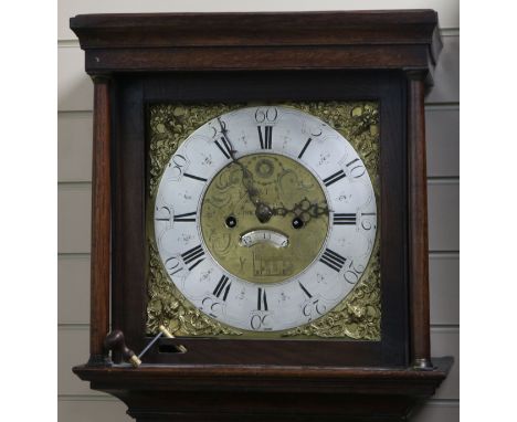 Wm. Bowish of Rochdale. A George III oak longcase clock W.47cm