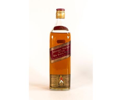 Bottle of Johnnie Walker Red Label Old Scotch Whisky, C1960s. 