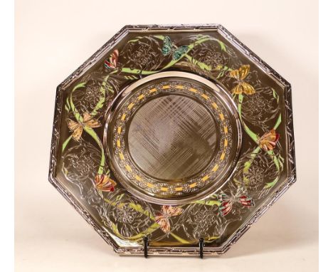 De Lamerie Fine silver plated gilt layplate/tray Butterfly pattern, specially made high end quality item, new and Made in Eng