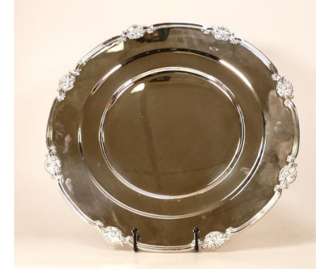 De Lamerie Fine silver plated gilt layplate/tray Shell &amp; Read pattern, specially made high end quality item, new and Made