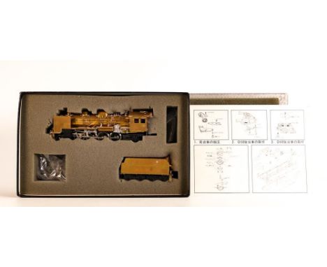 Miyazawa Mokel Type D50 2-8-2 Brass Ho gauge boxed model railway engine &amp; tender. 
