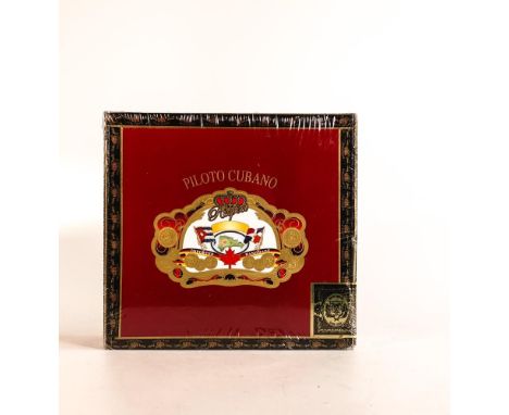 Piloto Cubano Churchill hand made cigars (Dominican Republic), 7 in x 50 ring gauge, 1 sealed box of 20. 