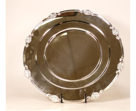 De Lamerie Fine silver plated gilt layplate/tray Shell &amp; Read pattern, specially made high end quality item, new and Made