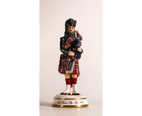 Michael Sutty limited edition Military figure - Scots Guards Pipe Major 1980s, no.111 of 150 