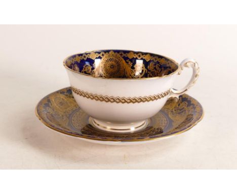 Royal Worcester signed hand painted cup &amp; saucer by E Phillips 1914 