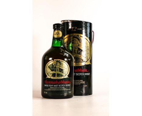 1 bottle of Bunnahabhain Islay 'Westering Home' 12-year single malt Scotch Whisky 1L boxed 