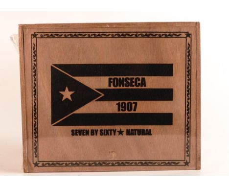 Fonseca 1907 (Dominican Republic) Seven By Sixty ring gauge natural handmade cigars, Long Filler Connecticut Wrapper, sealed 