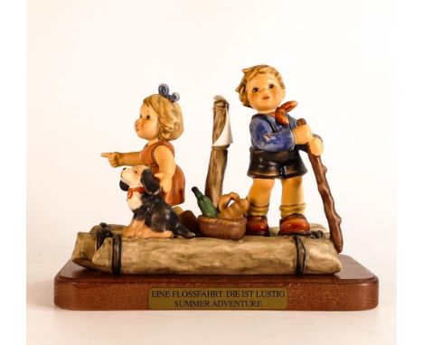 Hummel pottery "Wonder of Childhood" figure group Summer Adventure. Height 15.5cm. Boxed with certificate 