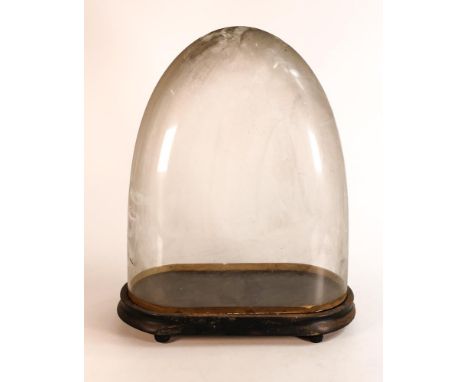 Victorian oval glass dome suitable for taxidermy / figure group, height 35cm width 30cm &amp; depth 14.5cm Please note this i