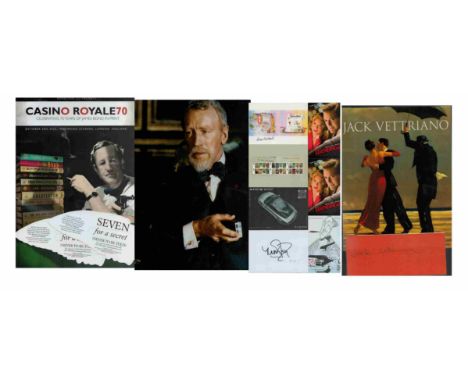 Assorted collection, Eunice Grayson signature piece, Jack Vettriano signature piece, Max Von Sydow unsigned colour photo, Cas