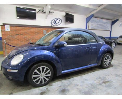 { Choice of lots:  140 } Make &amp; Model: VW Beetle TDiDate of Reg: EN57 ZRZColour: Bluecc: 1896MoT: 01-08-2022Fuel Type: DI