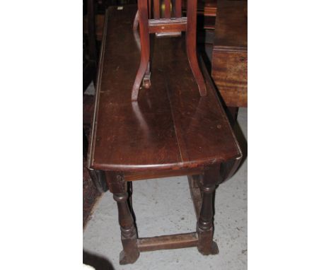 19th Century oak gate legged table.