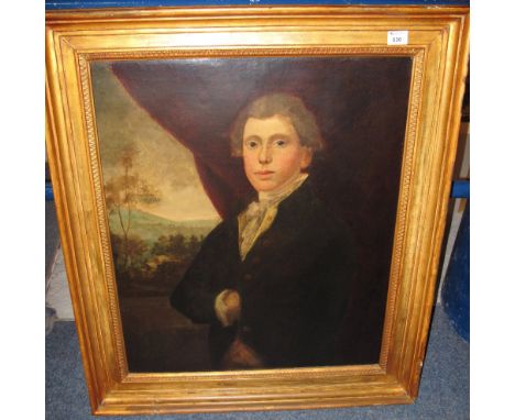18th Century, British School, portrait of a gentleman, oils on canvas, framed.