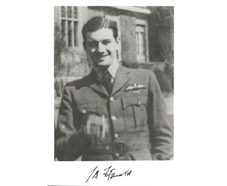Wg. Cdr. Thomas Bernard Fitzgerald WW2 Battle of Britain pilot signed 7 x 5 black and white portrait photo. Limited edition o