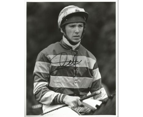 Frankie Dettori signed black and white 10x8 portrait photo £30 Good condition.  All items come with a Certificate of Authenti