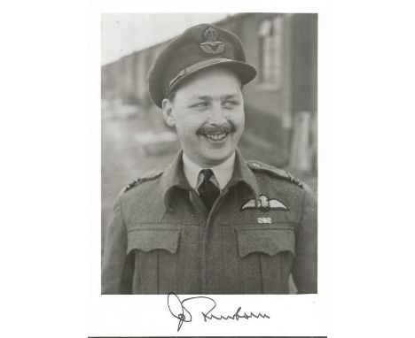 Wg. Cdr John Connell Freeborn WW2 Battle of Britain pilot signed 7 x 5 black and white portrait photo. Limited edition of 200